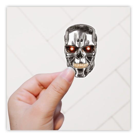 Terminator T-800 Head Die Cut Sticker (2836)