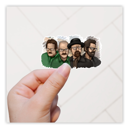 Breaking Bad Walter White Iconic Looks Die Cut Sticker (2850)