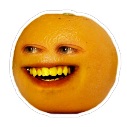 The Annoying Orange YouTube Die Cut Sticker (2864)