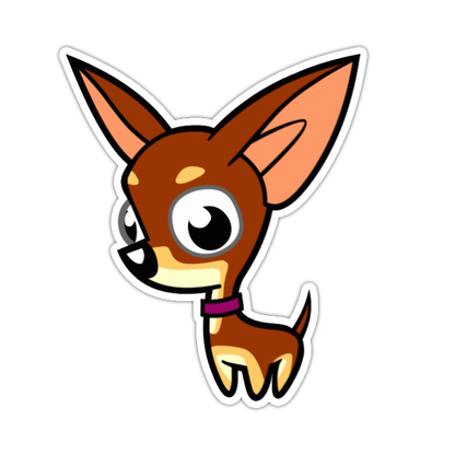 Chihuahua Puppy Die Cut Sticker (2871)