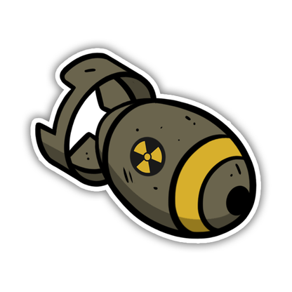 Fallout Nuke Bomb Die Cut Sticker (2877)