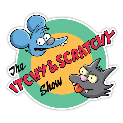 The Itchy & Scratchy Show Simpsons Die Cut Sticker (2881)