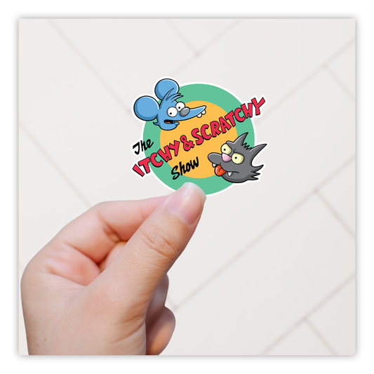 The Itchy & Scratchy Show Simpsons Die Cut Sticker (2881)