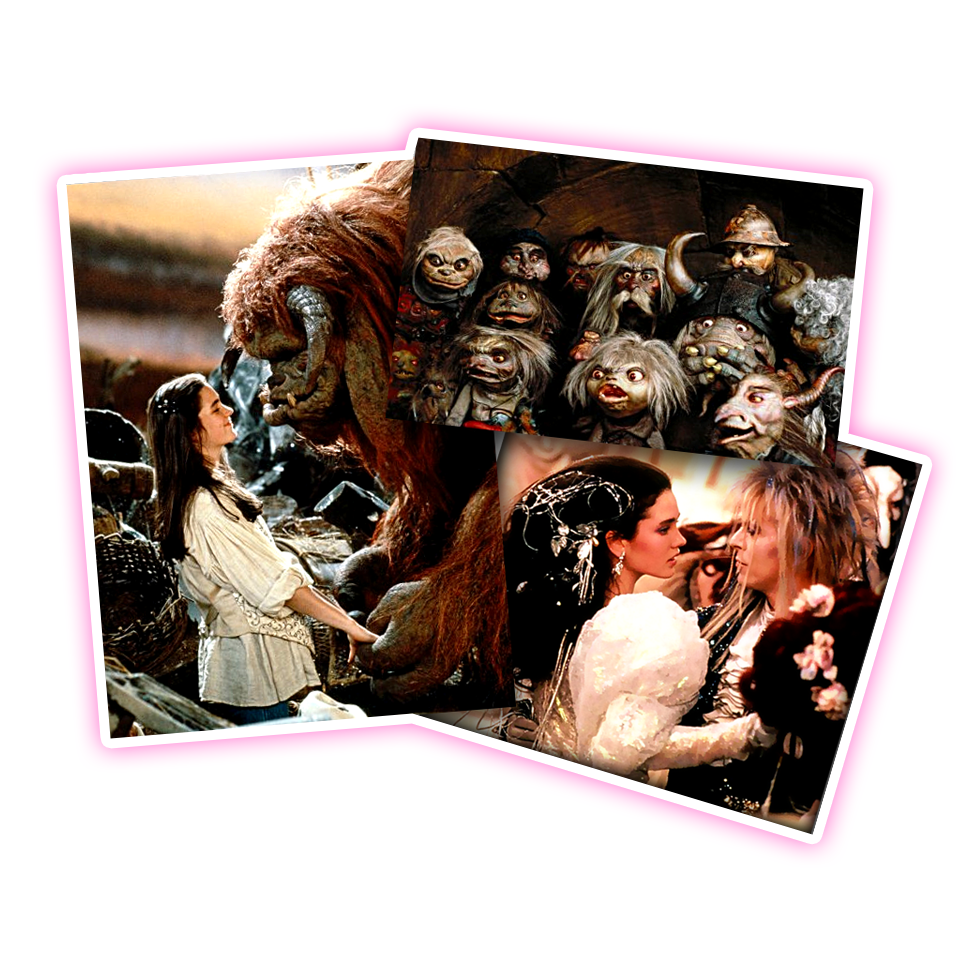 Jim Henson se Labyrinth Movie Scenes Die Cut Sticker (2885)