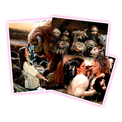 Jim Henson se Labyrinth Movie Scenes Die Cut Sticker (2885)