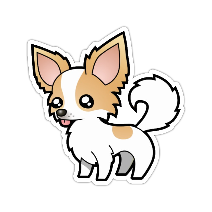 Chihuahua Puppy Die Cut Sticker (2898)