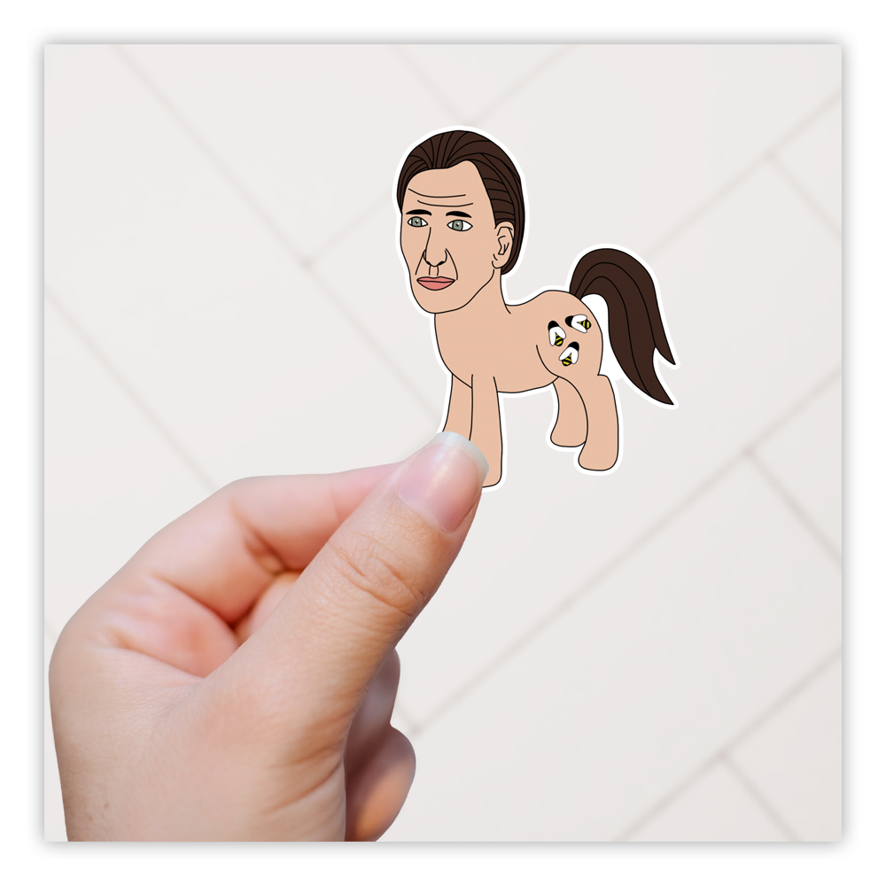 Nickolas Cage Bronie Bees Die Cut Sticker (2900)