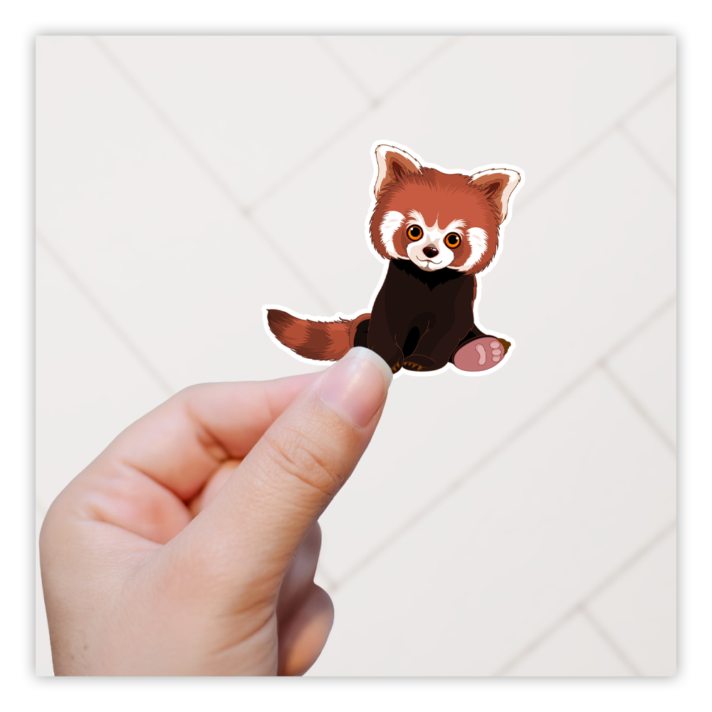 Red Panda Die Cut Sticker (2901)