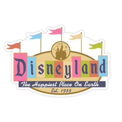 Disneyland Sign Die Cut Sticker (291)