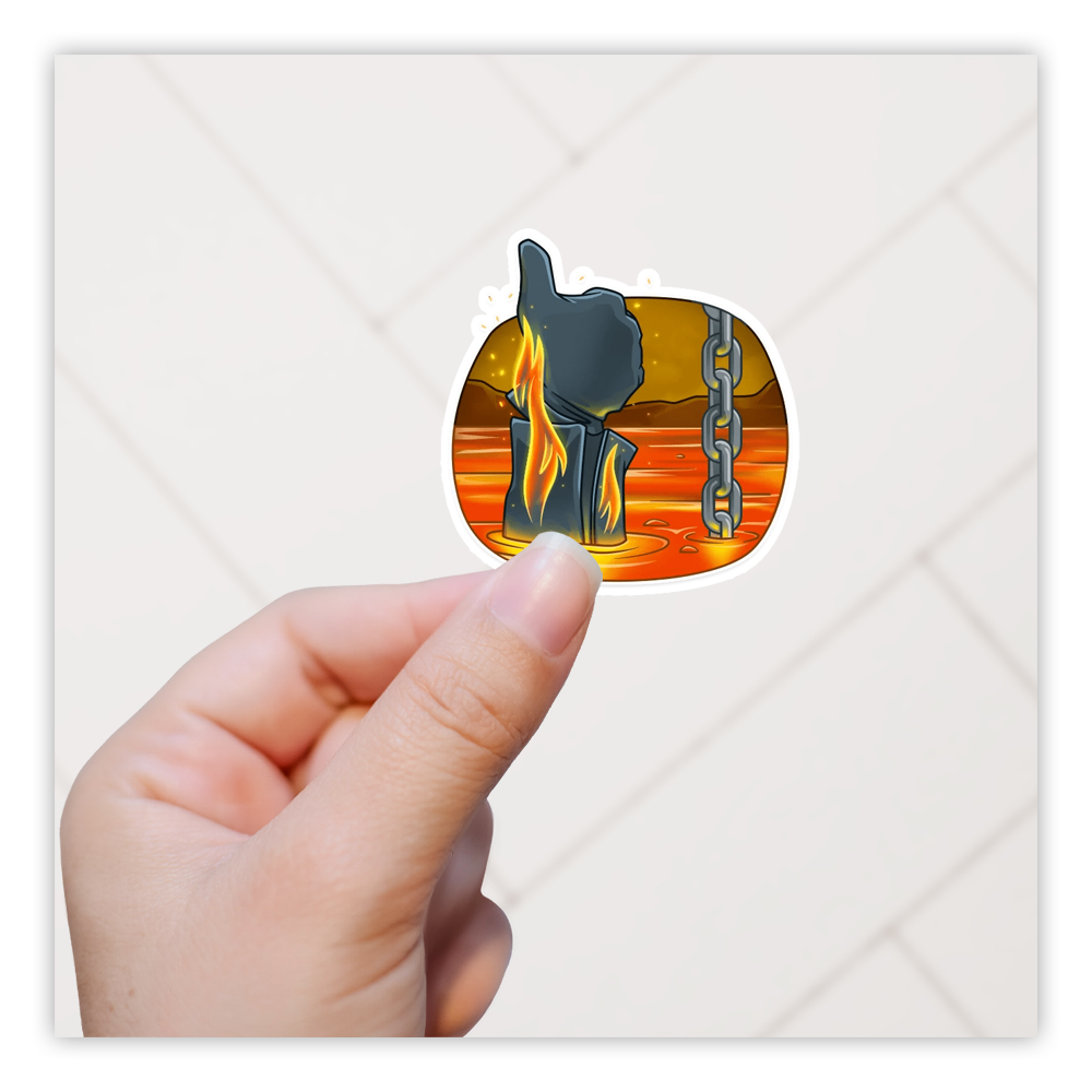 Terminator 2 T-800 Thumbs Up Die Cut Sticker (2913)