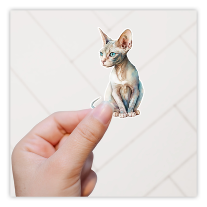 Sphinx Cat Die Cut Sticker (2921)