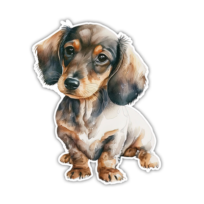 Dachshund Die Cut Sticker (2926)