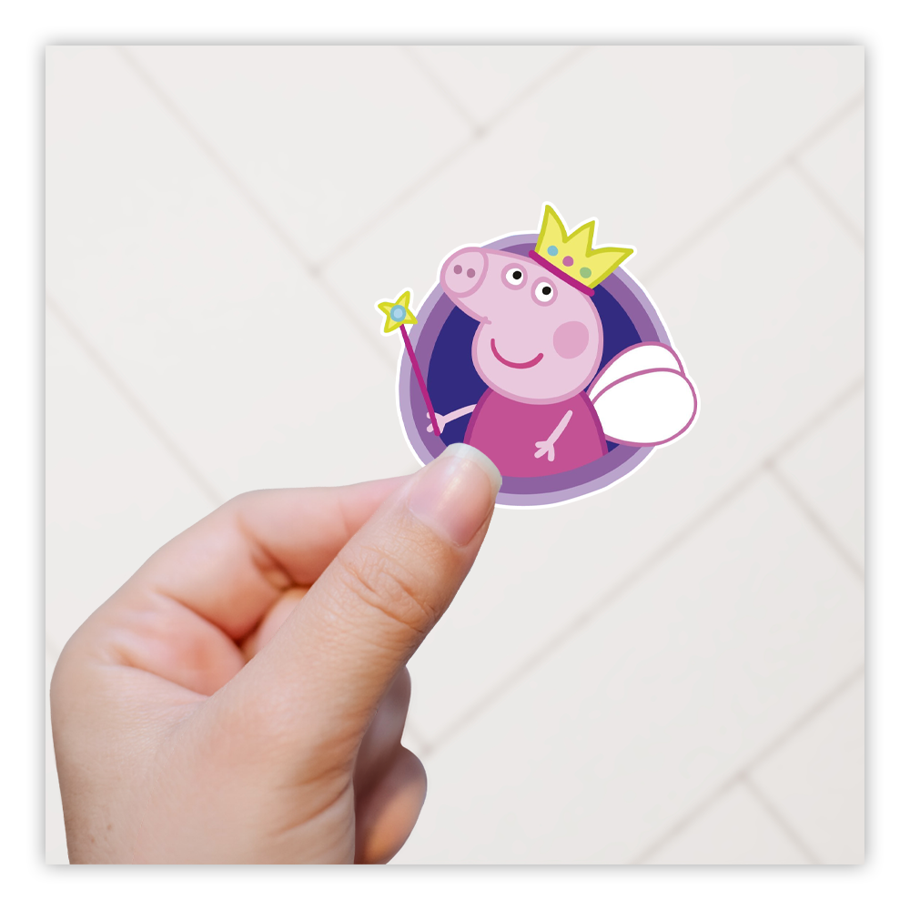 Peppa Pig Fairy Die Cut Sticker (2929)