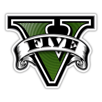 GTA 5 Grand Theft Auto V Five Die Cut Sticker (2934)