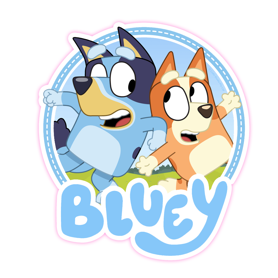 Bluey Bingo Die Cut Sticker (2945)