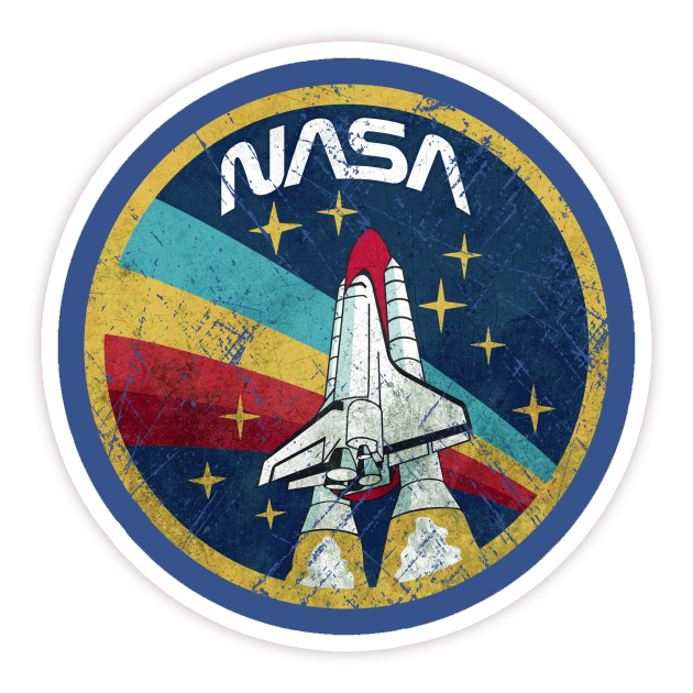 NASA Patch Die Cut Sticker (295)