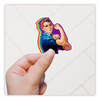 Rosie The Riveter Die Cut Sticker (2954)