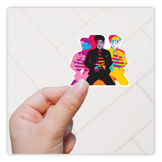 Elvis Presley Pop Art Die Cut Sticker (2959)
