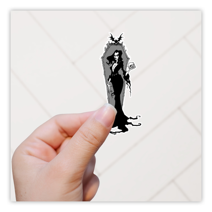 Morticia Addams Die Cut Sticker (2964)