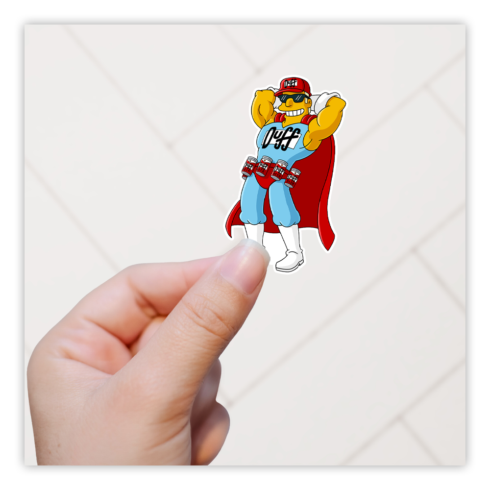 The Simpsons Duffman Die Cut Sticker (2991)