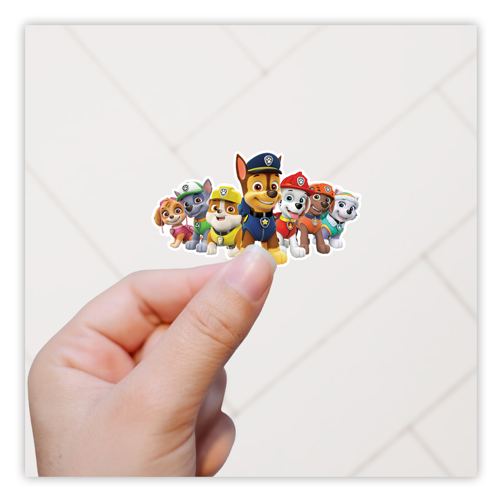 Paw Patrol Karakters Die Cut-plakker (2996)