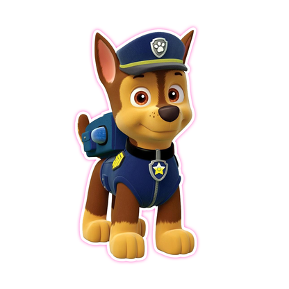 Paw Patrol Chase Die Cut Sticker (2997)