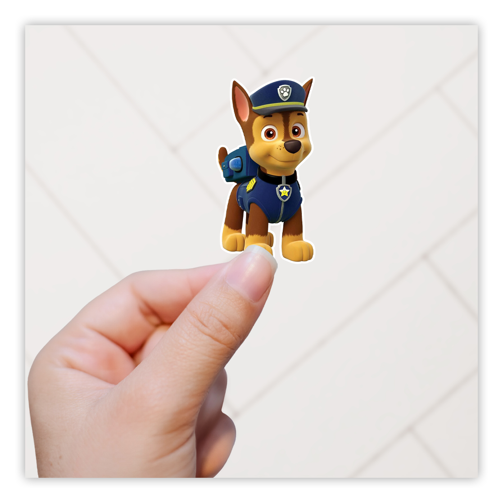 Paw Patrol Chase Die Cut Sticker (2997)