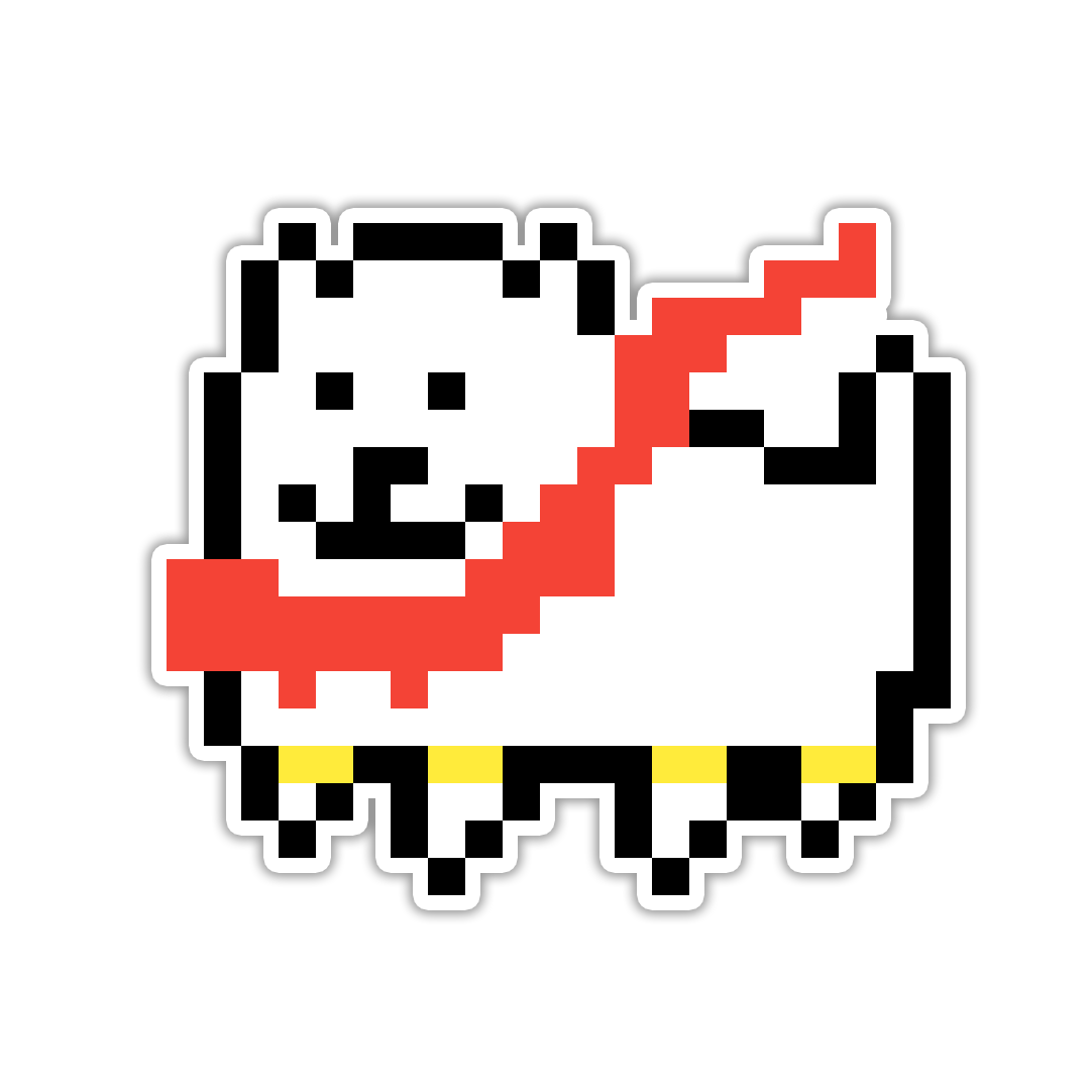Undertale Annoying Dog Die Cut Sticker (3008)
