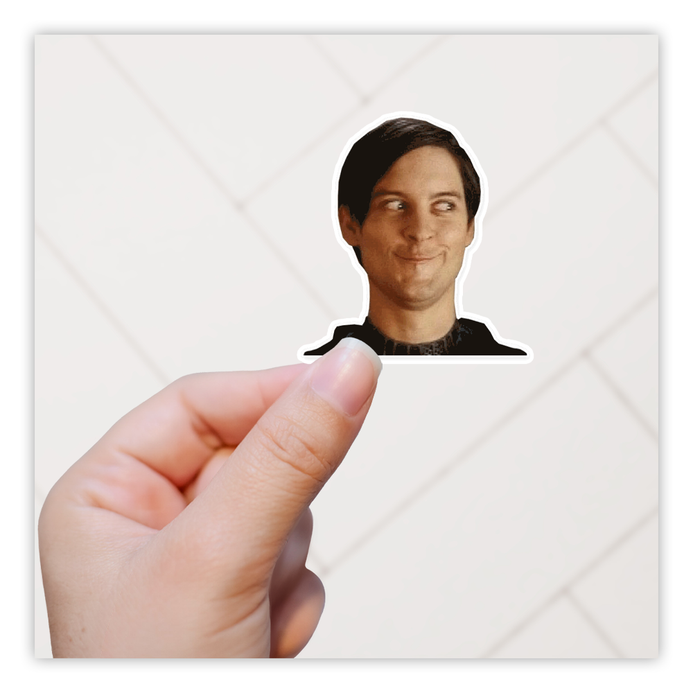 Toby Maguire Maybe Meme Die Cut Sticker (3021)