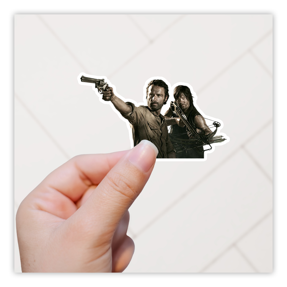 The Walking Dead TWD Rick Daryl Die Cut Sticker (3022)