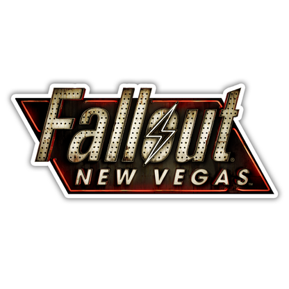 Fallout New Vegas Logo Die Cut Sticker (3054)