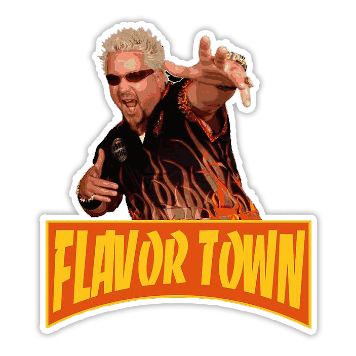 Guy Fieri Flavor Town Die Cut Sticker (3056)