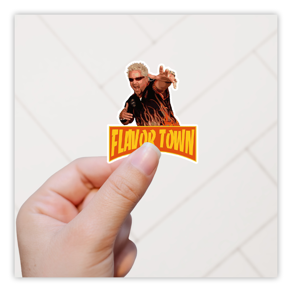 Guy Fieri Flavor Town Die Cut Sticker (3056)