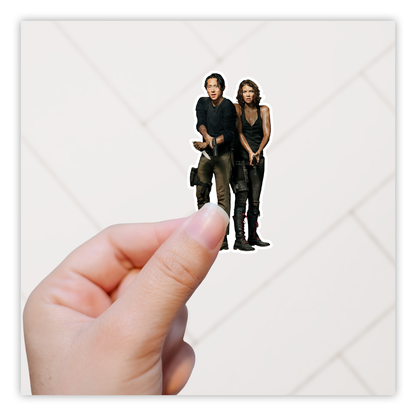 The Walking Dead Glenn & Maggie Die Cut Sticker (3069)