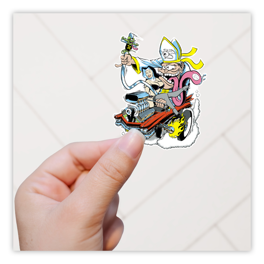 Coop Popemobile Die Cut Sticker (3086)