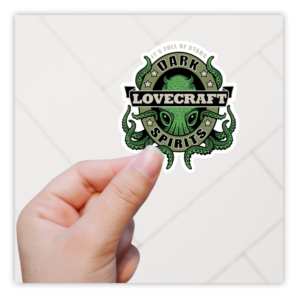 HP Lovecraft Dark Spirits Die Cut Sticker (3091)