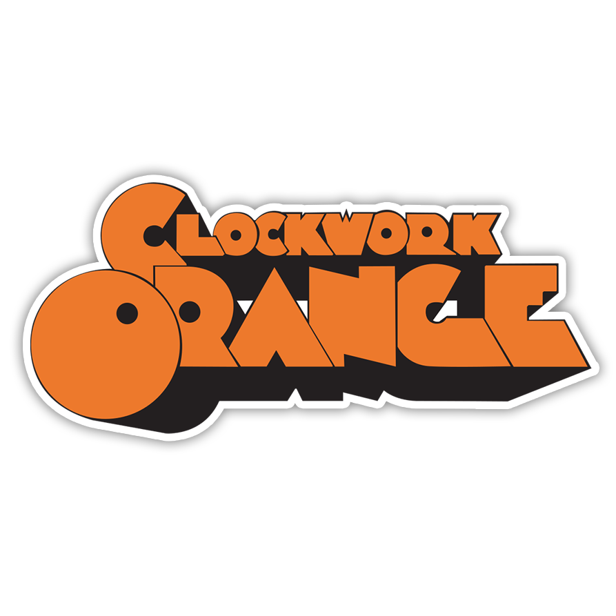 Clockwork Orange Die Cut Sticker (3097)