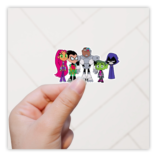 Teen Titans Characters Die Cut Sticker (3109)