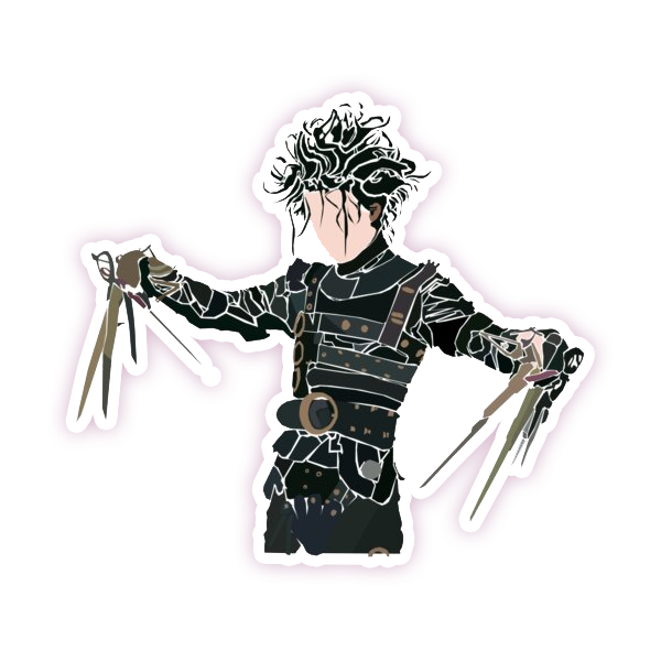 Edward Scissorhands Die Cut Sticker (311)