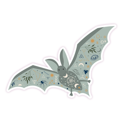 Esoteric Bat Die Cut Sticker (317)