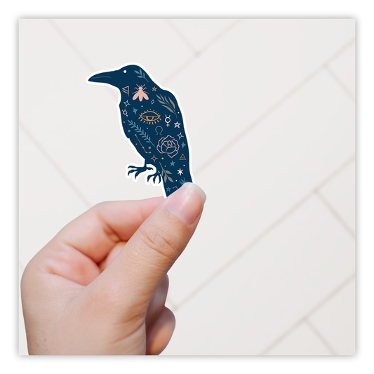 Esoteric Raven Die Cut Sticker (319)