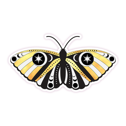 Esoteric Moth Die Cut Sticker (323)