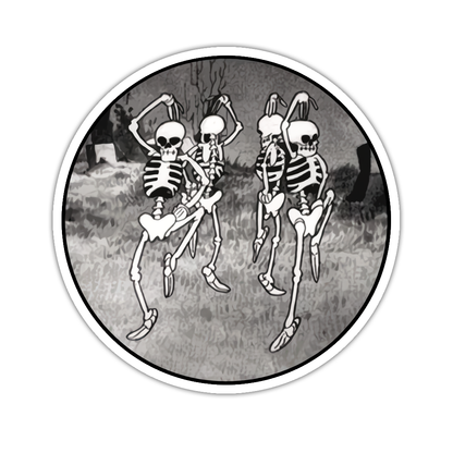 Disney Silly Symphony The Skeleton Dance Die Cut Sticker (3305)