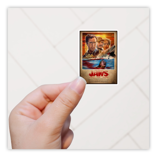 JAWS Poster Die Cut Sticker (3313)