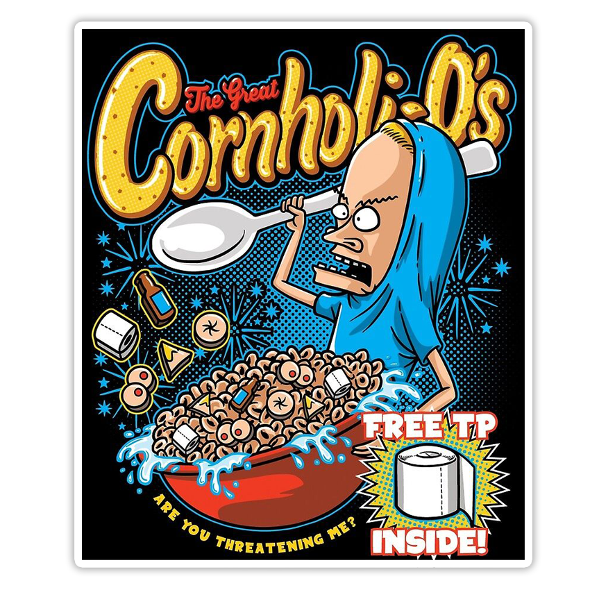 Beavis & Buttheads Cornholi-Os Die Cut Sticker (3316)