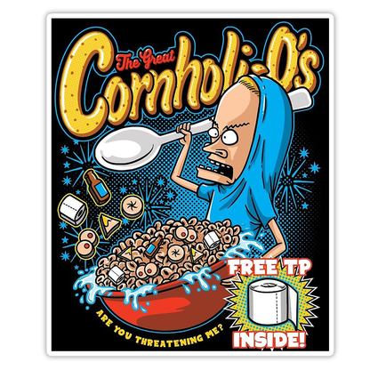 Beavis & Buttheads Cornholi-Os Die Cut Sticker (3316)