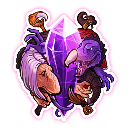 The Dark Crystal Mystics en Skeksis Die Cut Sticker (3320)