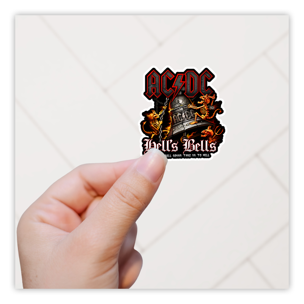 AC/DC Hell's Bells Die Cut Sticker (3330)