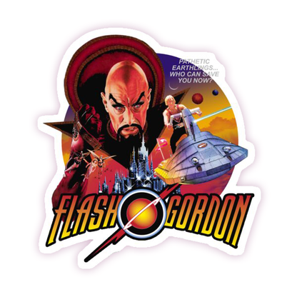 Flash Gordon Die Cut Sticker