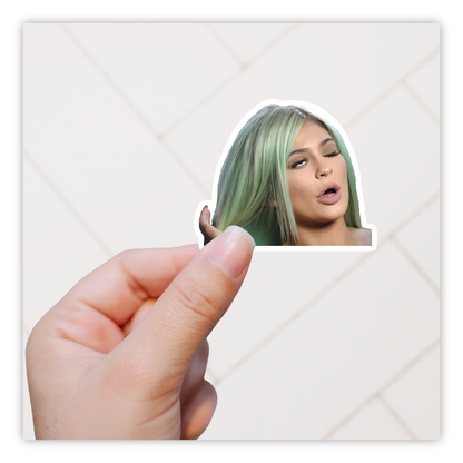 Kylie Jenner Eye Roll Meme Die Cut Sticker (3342)